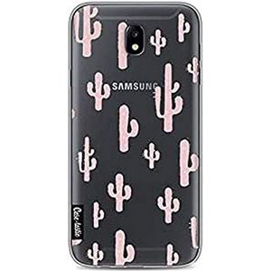 Samsung Galaxy J7 (2017) Hoes Slim TPU Beschermhoes Schokbestendig Krasbestendig Beschermhoes Slim Case Cover voor Samsung Galaxy J7 (2017) Roze
