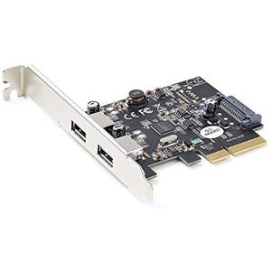 StarTech.com PCIe-kaart met 2 USB-poorten - 10 Gbps/poort - USB 3.2 Gen 2 Type-A PCI Express 3.0x2 Hostcontrollerkaart - Add adapterkaart - Full/Low Profile - Windows & Linux (PEXUSB312A3)