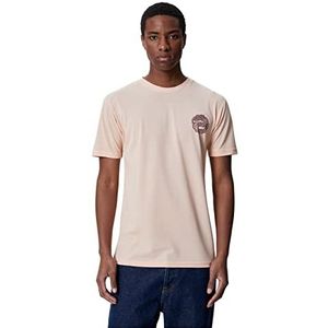 Koton T-shirt met slangenprint, slim fit, ronde hals, korte mouwen, T-shirt voor heren, Roze 276