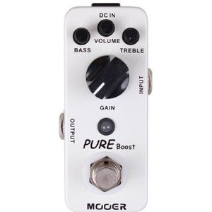 MOOER Pure Boost Pedaal Booster 20 dB - Eq 2 banden