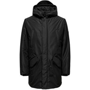 ONLY & SONS Onscarl Life Parka Otw Vd Parka voor heren, zwart.