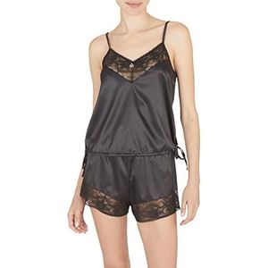 Emporio Armani Ensemble de pyjama de mariée pour femme, noir, X-Large