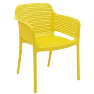 Tramontina Gabriela stoel van polypropyleen, geel, 55 x 62 x 81,3 cm