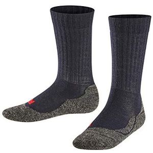 FALKE Unisex kinderen actieve warme dikke wandelsokken voor buitensporten ademend sneldrogend klimaatregulerend geurremmend wol functioneel garen 1 paar, Blauw (Navy 6120)