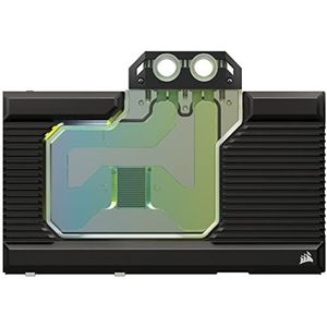 Corsair Hydro X Series XG7 RGB 4080 Founders Edition Bloc d'eau GPU - Pour NVIDIA® GeForce RTX™ 4080 FE - Cuivre nickelé CNC - 50 dissipateurs thermiques - Câble adaptateur Plaque arrière et ARGB