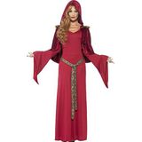 Smiffys Ruim kostuum, rood, met jurk, riem en capuchon