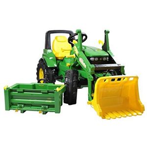 Rolly Toys 710379 - John Deere 7930 tractor, 3-8 jaar met voorlader, transportlade