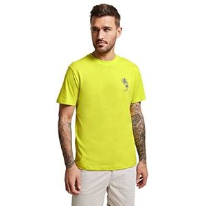 Street One MEN D319716 T-shirt met korte mouwen voor heren, zuur geel