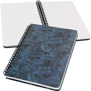 SIGEL JN602 spiraalblok notitieblok Bullet Journal Jolie, ca. A5, dot-liniatuur, 120 pagina's, blauw/zwart