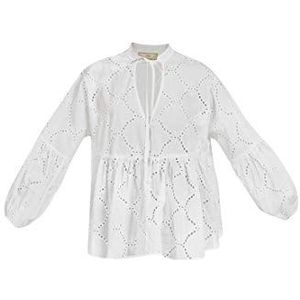 hoona Chemisier pour femme, blanc, S