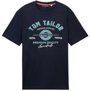 TOM TAILOR 1037735 T-shirt voor heren, 10302 - donkerblauw
