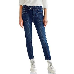 Street One A376194 dames jeans, Diep geweven indigo gebreid
