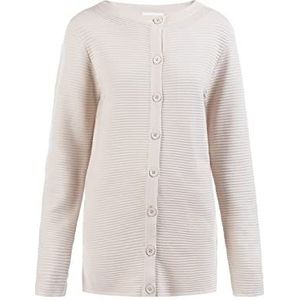 usha WHITE LABEL 15624682-US050 Veste en tricot avec boutons pour femme Crème M/L, ivoire, M-L