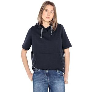 Cecil B302734 Sweatshirt met capuchon voor dames, Universeel blauw