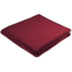 biederlack Orion sprei van katoenmix, rood, fluweel, eenpersoonsbed, sprei