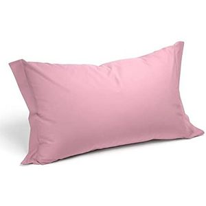 Caleffi 8617 katoen, eenkleurig, paar kussenslopen voor standaard bed, roze