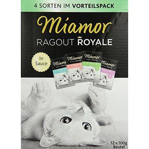 Miamor Ragout Royale Multibox vis / vlees in saus, 4 x 12 x 100 g