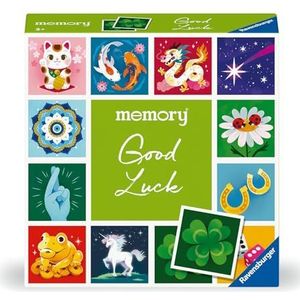 Ravensburger 23488 memory® Moments - Good Luck - Ravensburger speelklassieker voor 2 tot 6 spelers vanaf 3 jaar. Met 24 fotoparen de gelukssymbool uit de hele wereld laten zien