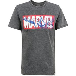 Recovered Shirt Marvel Spider-Man-Logo Classique-Anthracite, Multicolore, M Homme