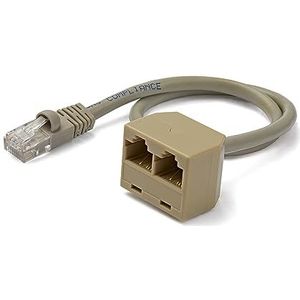 StarTech.com Splitterkabel 2 x RJ45-aansluiting / 1 x RJ45-stekker (UK import)