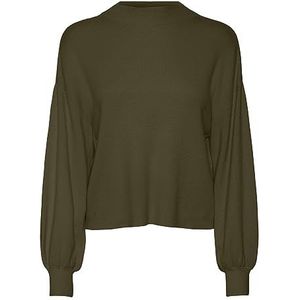 VERO MODA Vmnancy Ls Funnelnk Pullover Ga Noos Dames Sweater, Groene Rifle