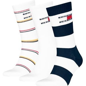 Tommy Hilfiger Giftbox Crew Sock Uniseks kinderen, Wit