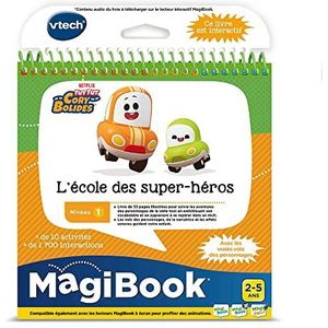VTech - MagiBook Tut Tut Cory Bolides, leerboek voor kinderen, niveau 1, de school van superhelden, geïllustreerde en interactieve pagina's, cadeau voor jongens en meisjes van 2 jaar tot 5 jaar,