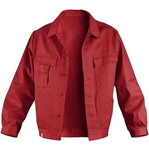 Kübler Quality Dress werkjas voor heren, van katoen, comfortabele werkjas van Kübler Workwear, Rood