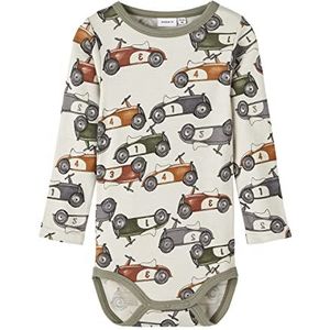 Name It Nbmwillitus Wool Ls Body XXIII Bébé garçon, Moonbeam/Aop:aop, 68