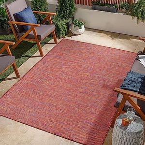 Jimri Tapijt voor binnen en buiten, weerbestendig tapijt voor balkon, terras, tuin, woonkamer, keuken, tapijt, duurzaam, UV- en waterbestendig, afmetingen 120 x 160 cm