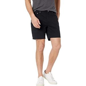 Amazon Essentials Heren 5 Pocket Stretch Shorts Slim Fit Binnenbeenlengte 17,8 cm Zwart Maat 36