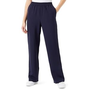 PIECES Pcjello Hw Wide Pants Mm stoffen broek voor dames, marineblauw blazer