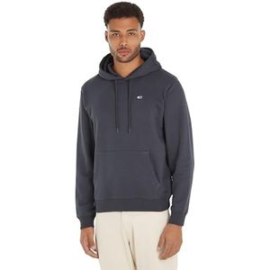 Tommy Jeans Tjm Reg S Flag Hoodie Heren Hoodie, Grijs (New Charcoal)