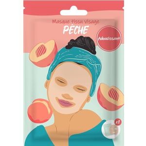 Gezichtsmasker van perzikstof – expresverzorging in 10 minuten – zachte, rustgevende en stralende huid – hydraterende verzorging, huidverzorging voor het gezicht – imperfecties, hydratatie voor dames