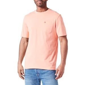 Scotch & Soda T-shirt en jersey avec poches sur la poitrine pour homme, Coral Reef 2748, XXL