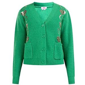 UCY Cardigan pour femme, Vert, M-L