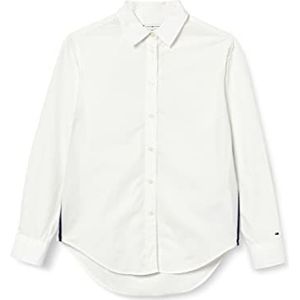 Tommy Hilfiger Cotton N Relaxed Monica Ls damesoverhemden/tops, Th Optic White, 40, Th Optic White