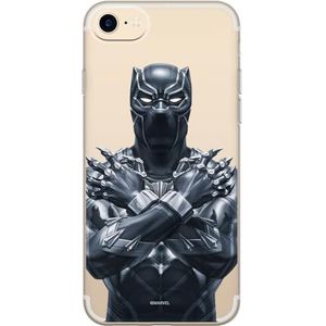 Originele Marvel Panther beschermhoes voor iPhone 7, iPhone 8, iPhone SE2, TPU siliconen case beschermt tegen stoten en krassen