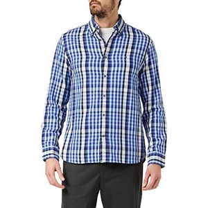 Tommy Hilfiger Midscale Flannel Chk RF Shirt, casual, heren, Carbon Navy/Bold Blue/Multi, S, Carbon Navy / Bold Blue / Multi