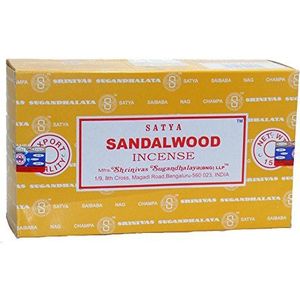 Sandelhout - 180 g - Satya - wierookstokjes 12 stuks x 15 g