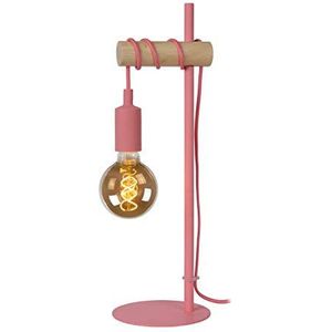 Lucide POLA – tafellamp kinderkamer – Ø 15 cm – 1 x E27 – roze