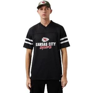 New Era NFL Kansas City Chiefs Script Mesh T-shirt heren, Zwart/Wit