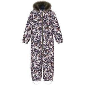 NAME IT Nmfsnow10 Suit Aop Fo Noos Sneeuwpak voor meisjes, Dark Sapphire/Aop:Flower