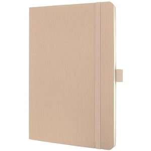 SIGEL CO332 Premium notitieboek, klein geruit, A5 softcover beige - Conceptum