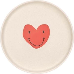 LÄSSIG Kinderbord zonder melamine, BPA-vrij, vaatwasser- en magnetronbestendig, Happy Rascals Heart plaat