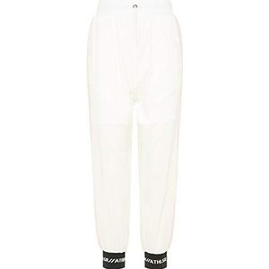 OCY Pantalon de jogging pour femme 13111560-OC01, blanc rose, S, Blanc/rose, S