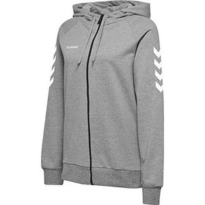 hummel Katoenen hoodie met ritssluiting voor vrouwen, grijs., XXL