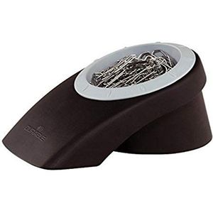 Durable 771301 Vegas Paper Clip Box voor paperclips, magnetisch, met 100 paperclips, zwart/grijs