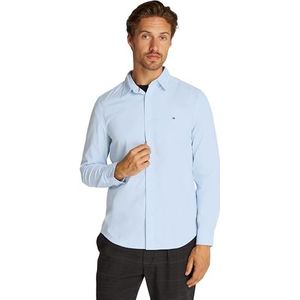 Tommy Hilfiger Flex Popeline Shirt Kent Col Sf Mw0mw38137 Shirt L/S Heren, Blauw (Sweet Blue)