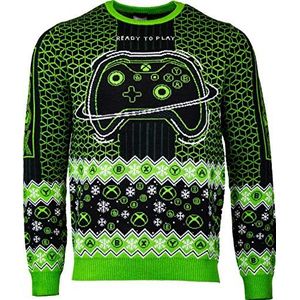 Numskull Xbox officiële uniseks kersttrui ""Ready to Play"" voor dames en heren, cadeau, Zie afbeelding